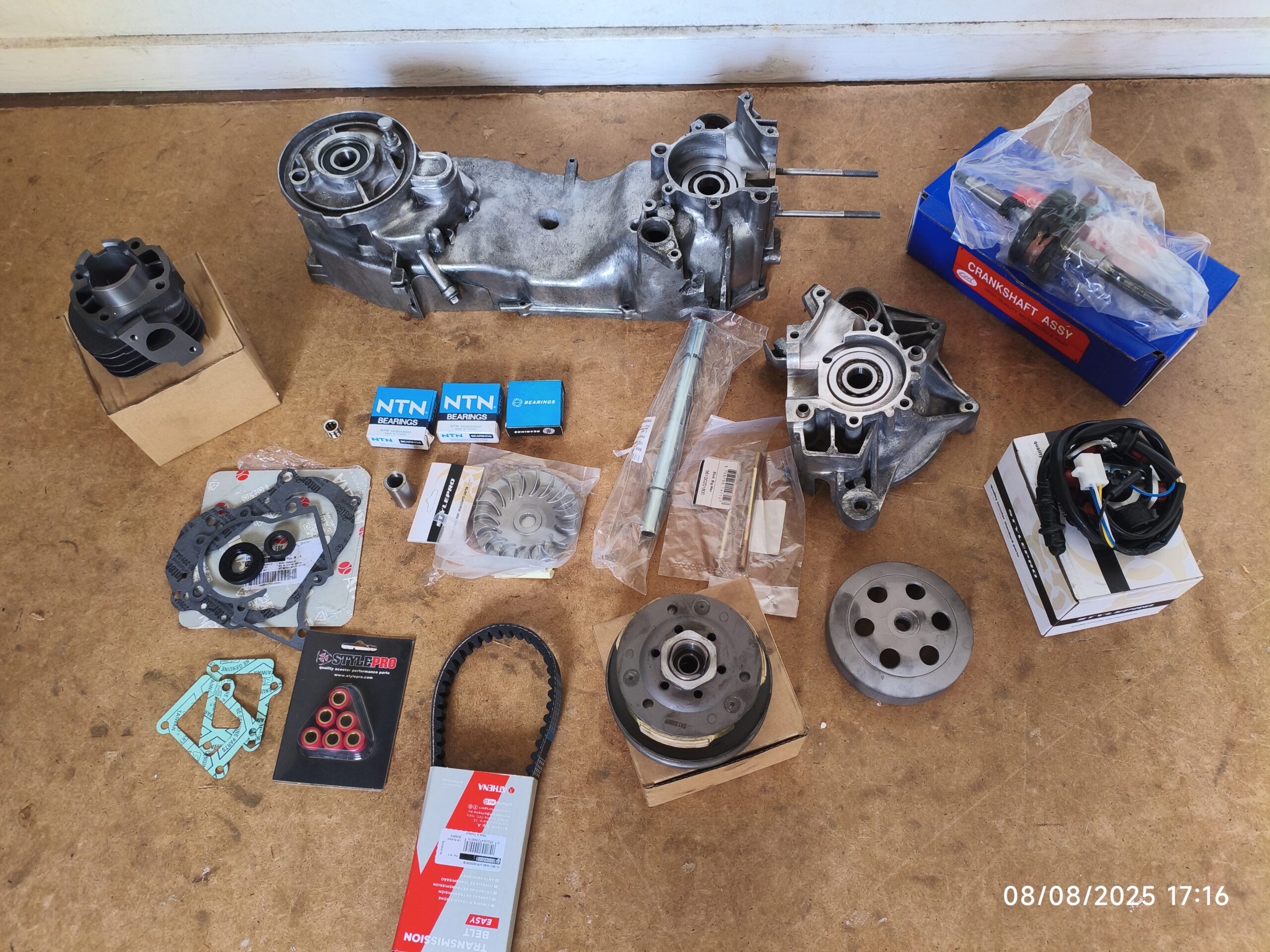 SOLGT Nyrenoveret PGO 50cc 2-Taktsmotor med ny krumtap, cylinder kit, remskive og kobling… - Image 2