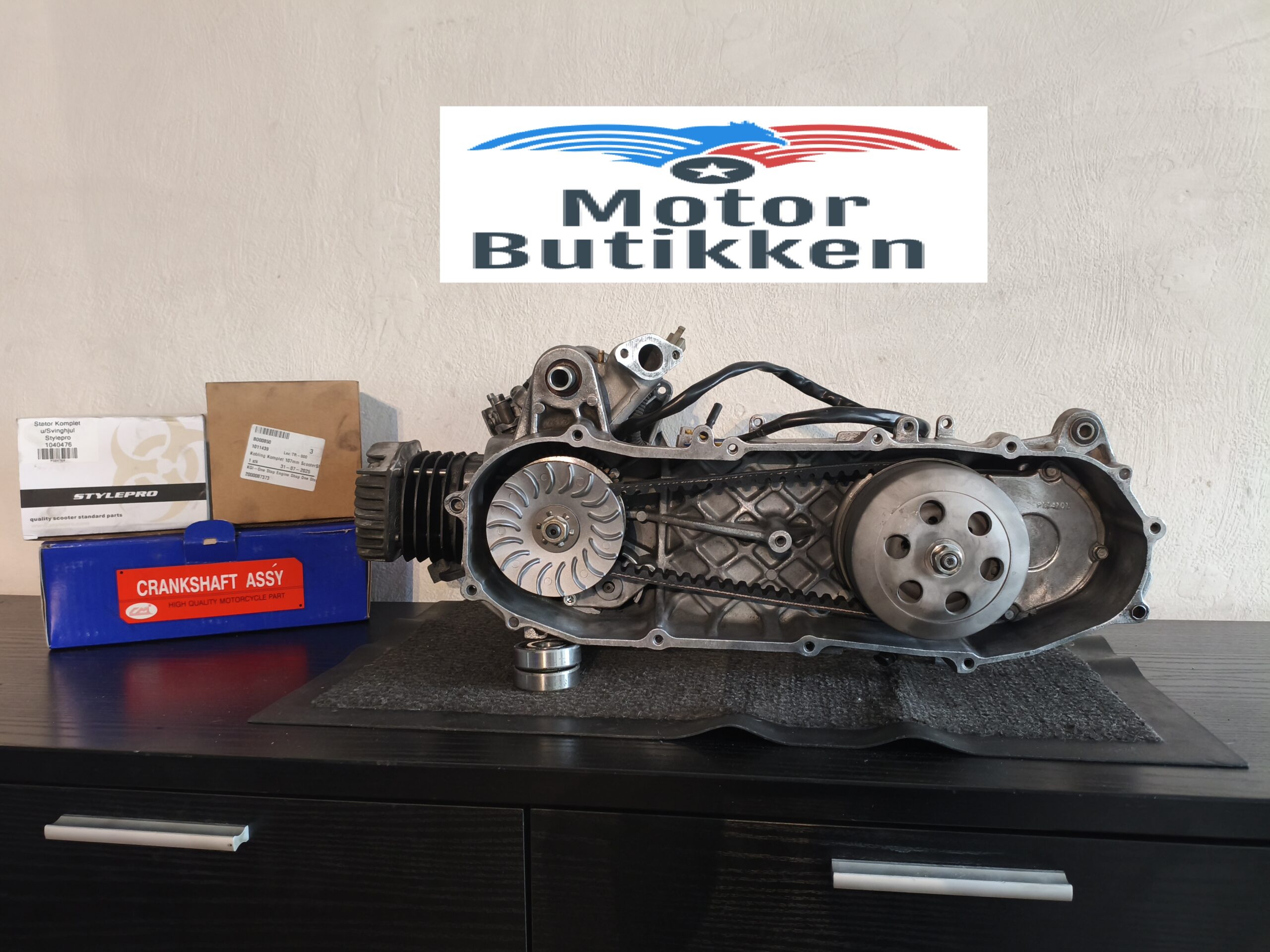 SOLGT Nyrenoveret PGO 50cc 2-Taktsmotor med ny krumtap, cylinder kit, remskive og kobling… - Image 3