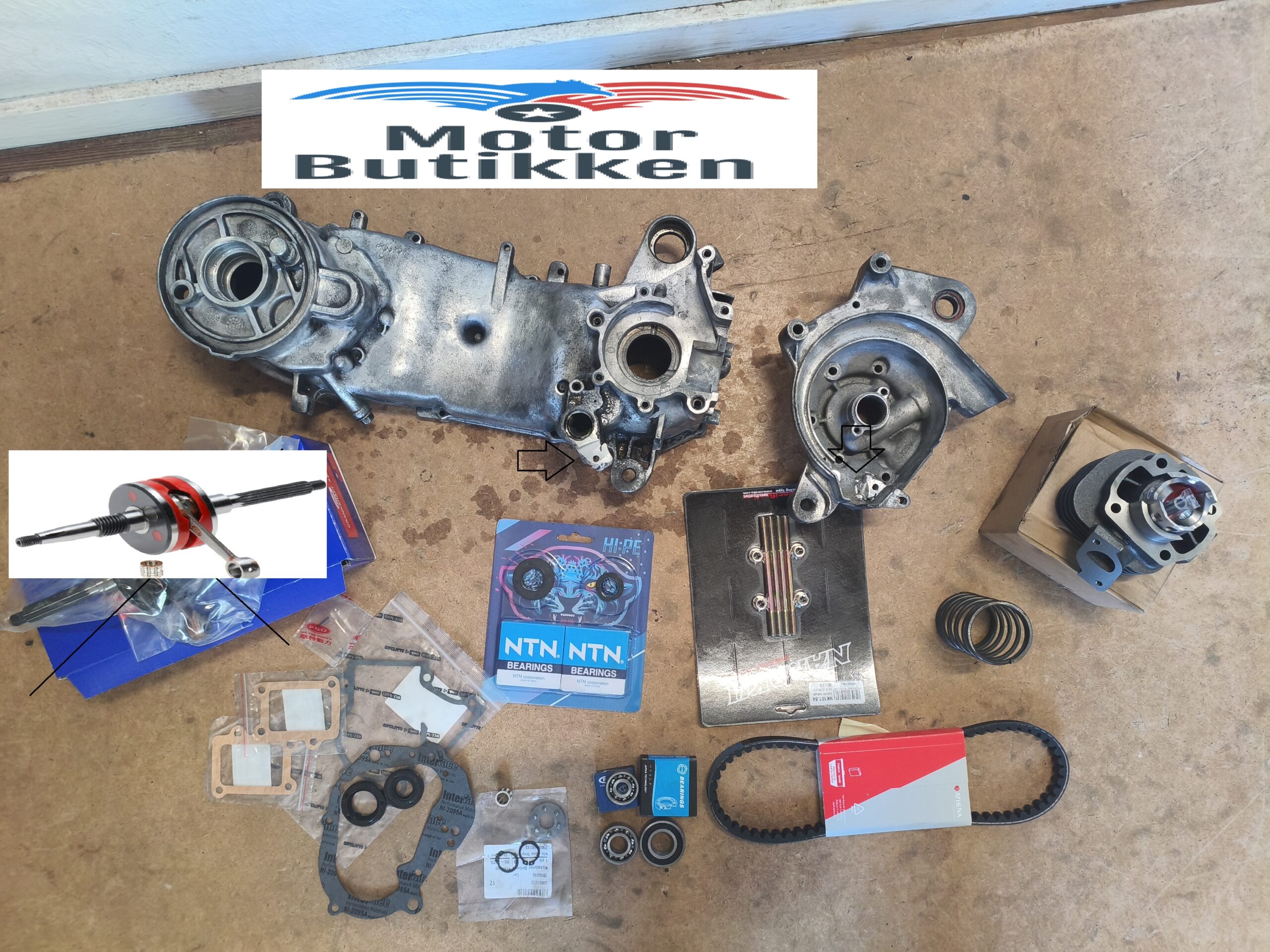 Tilbud Nyrenoveret PGO G-Max 50cc motor med ny krumtap og cylinderkit mv. - Image 2