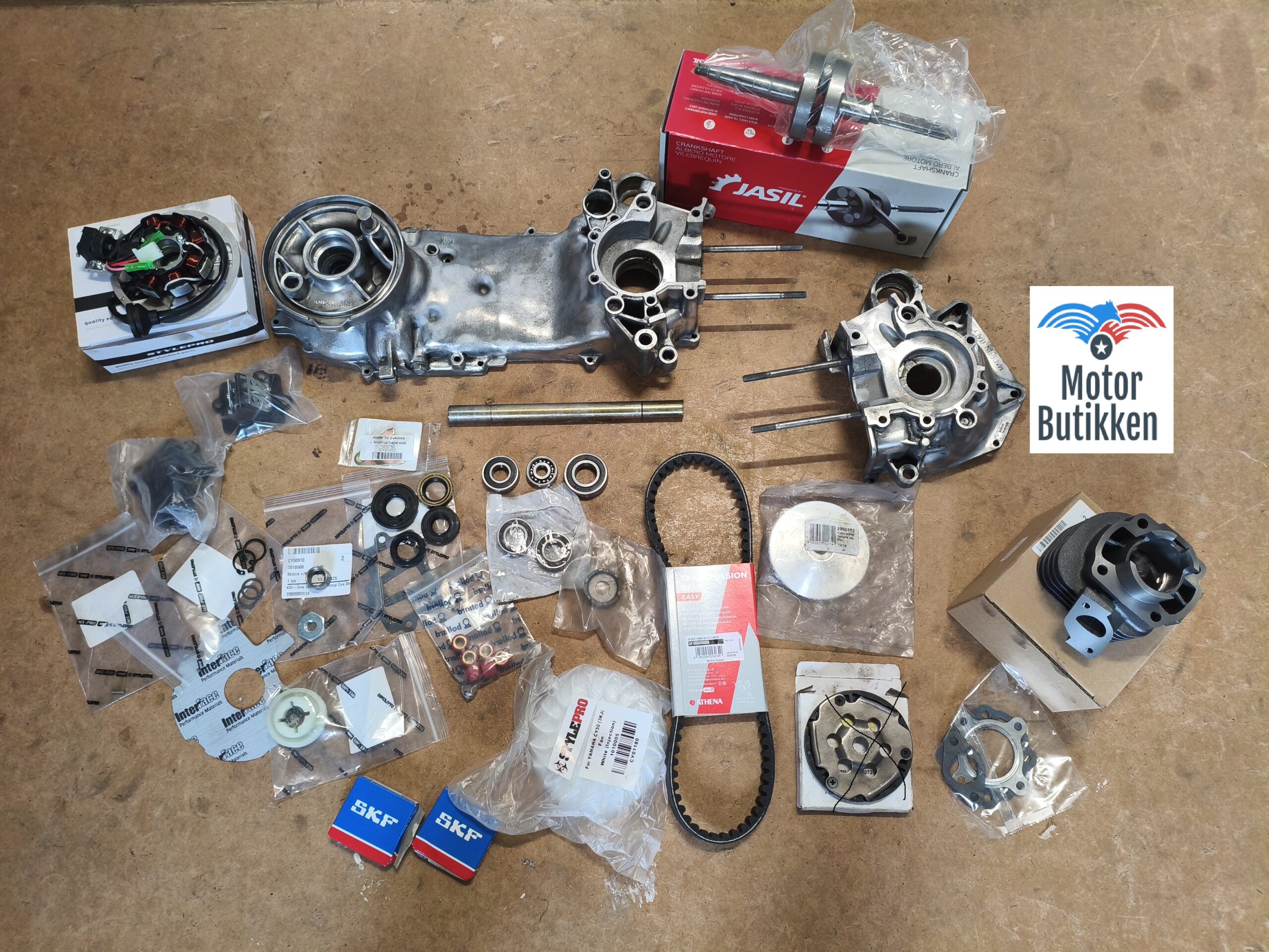 Original 4MJ kort minarelli 50cc motor med Jasil racing krumtap - Image 2