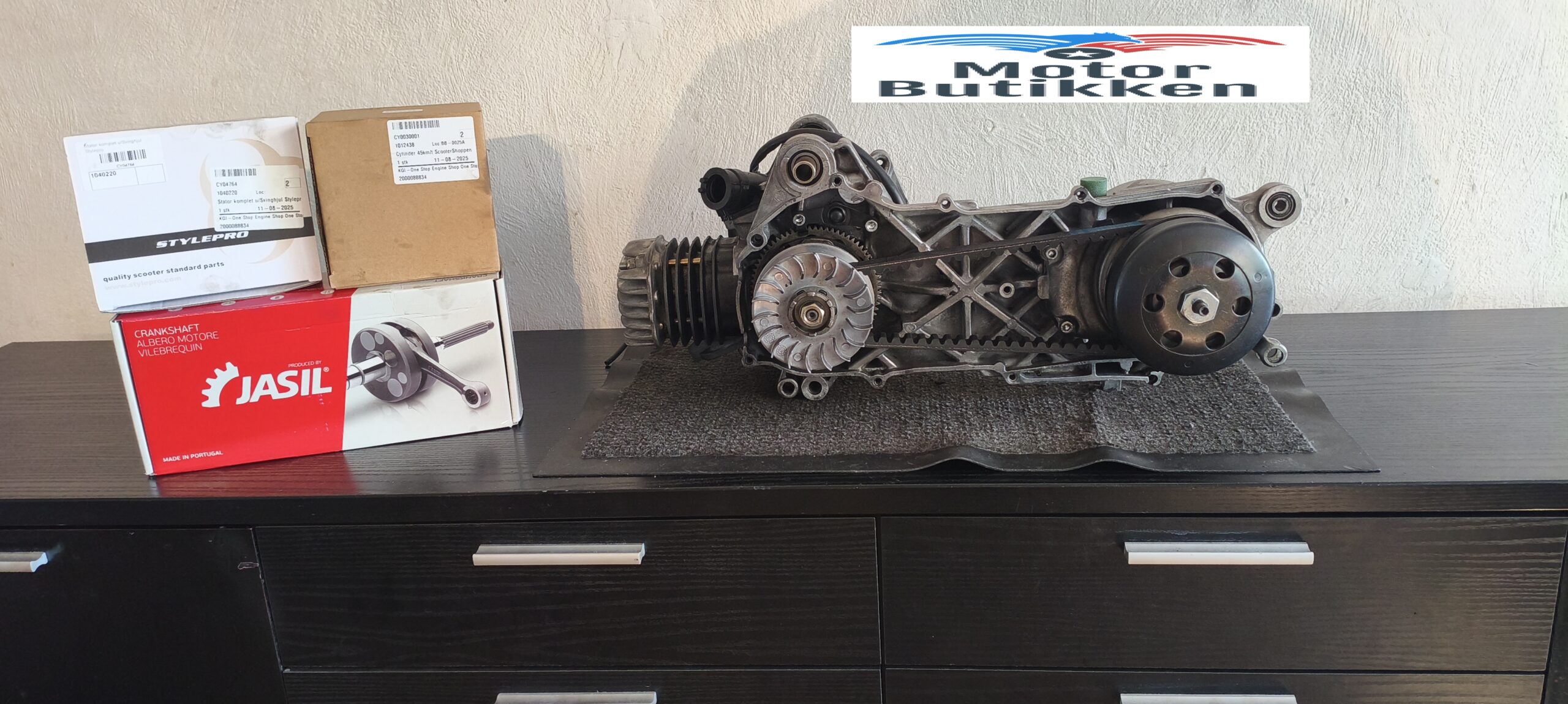 Original 4MJ kort minarelli 50cc motor med Jasil racing krumtap - Image 3