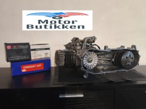 Tilbud Nyrenoveret 50cc PGO 2T motor med ny krumtap, cylinder m.m.