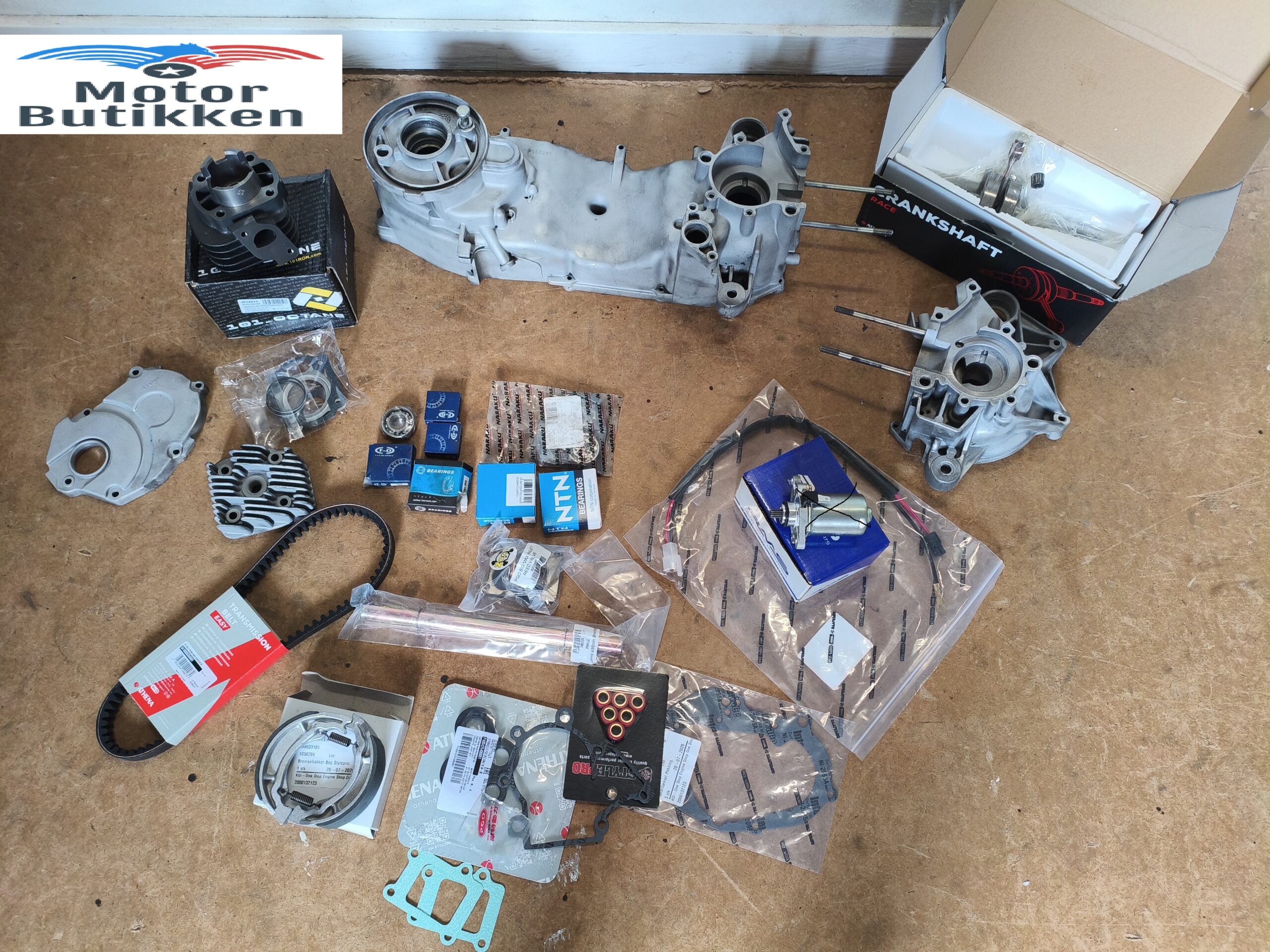 Perfekt nyrenoveret 50cc PGO-Motor – Sandblæst – Athena Racing-krumtap m.m - Image 2
