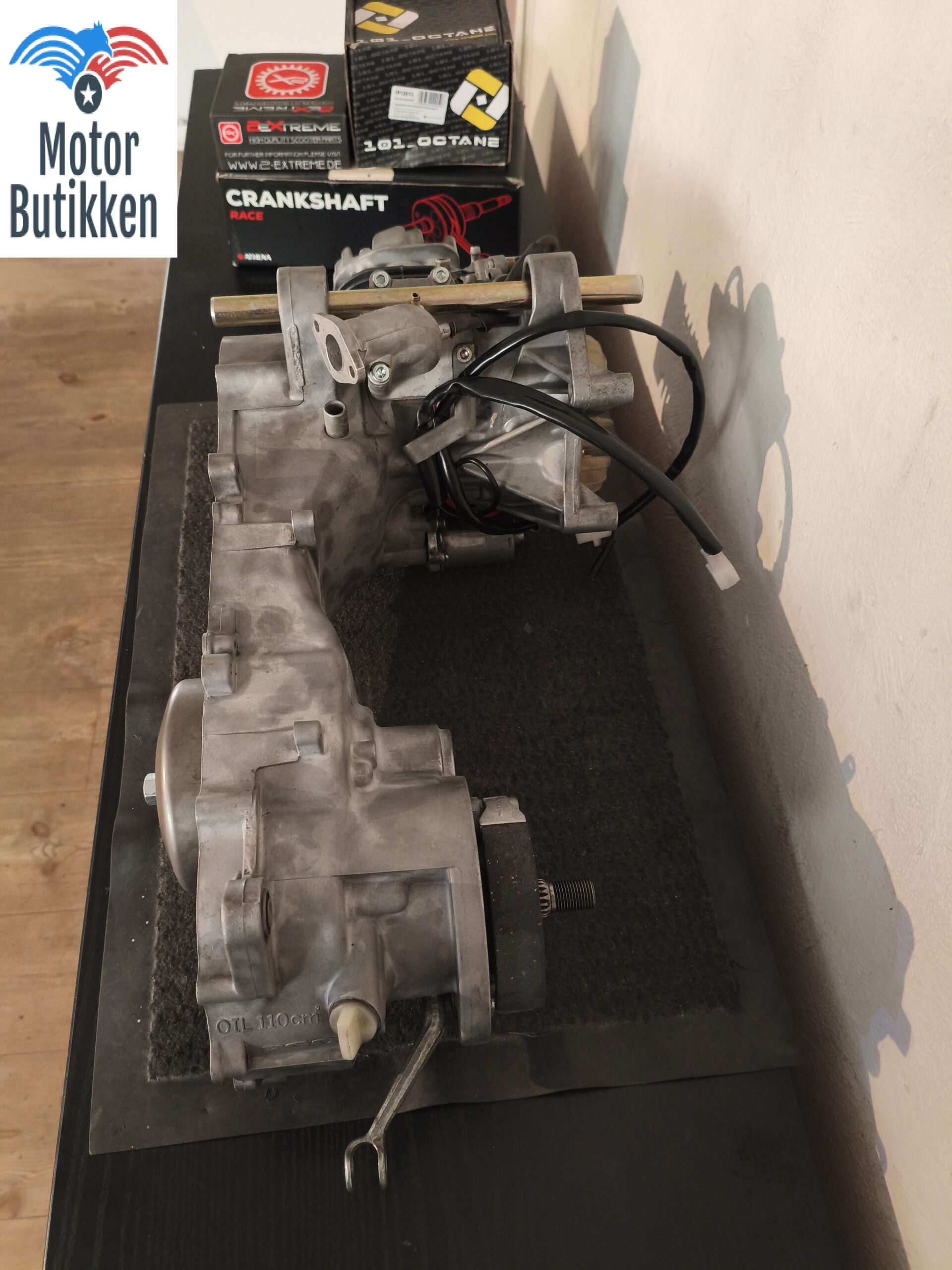 Perfekt nyrenoveret 50cc PGO-Motor – Sandblæst – Athena Racing-krumtap m.m - Image 7