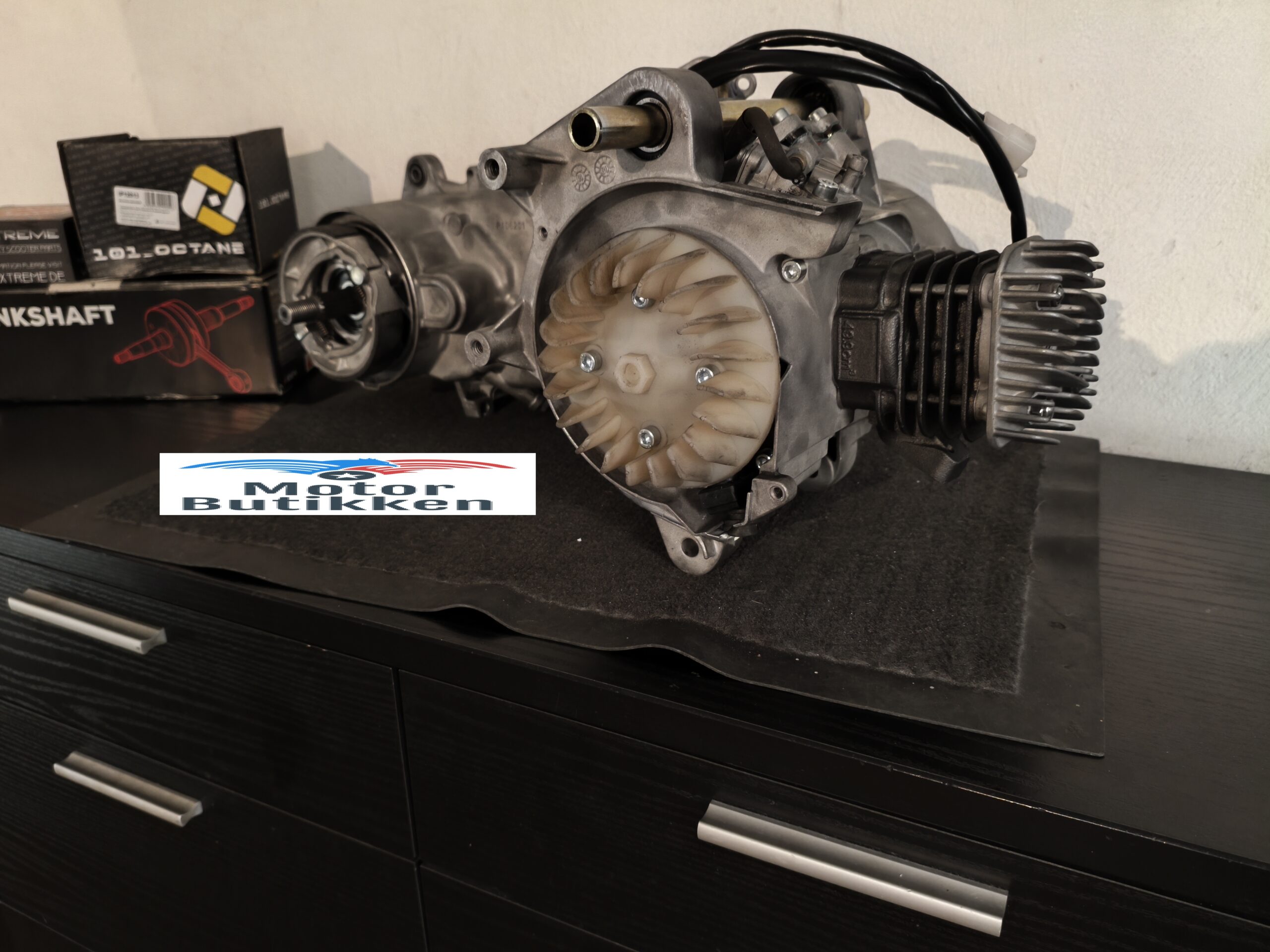 Perfekt nyrenoveret 50cc PGO-Motor – Sandblæst – Athena Racing-krumtap m.m - Image 8