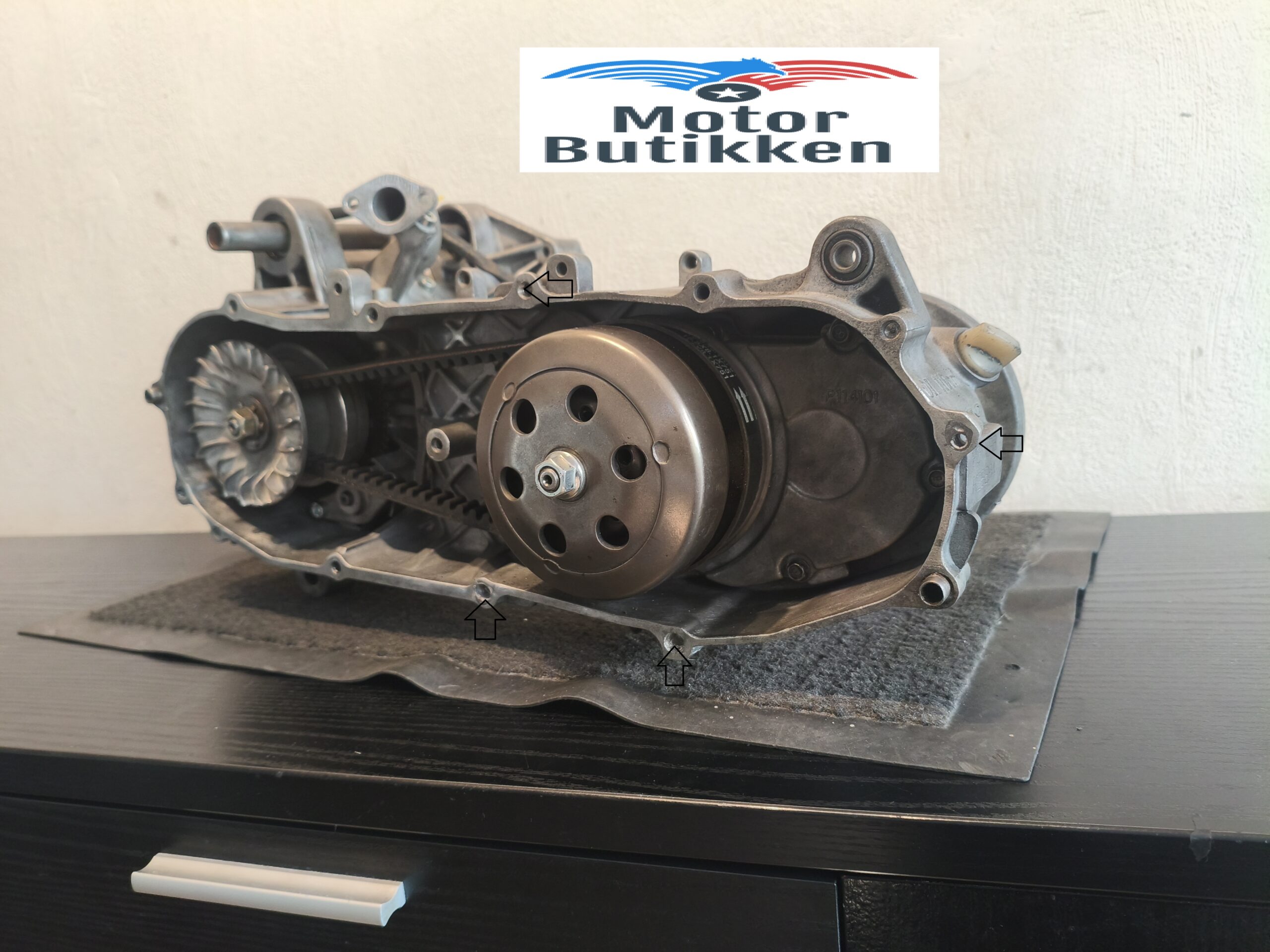 Nyrenoveret 50cc PGO-Motor – Sandblæst - Image 5